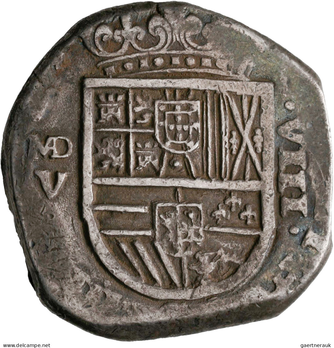 Spanien: Felipe IV. 1621-1665: Schiffsgeld Zu 8 Reales 1627 Madrid, Silber, 26,1 - Sonstige & Ohne Zuordnung