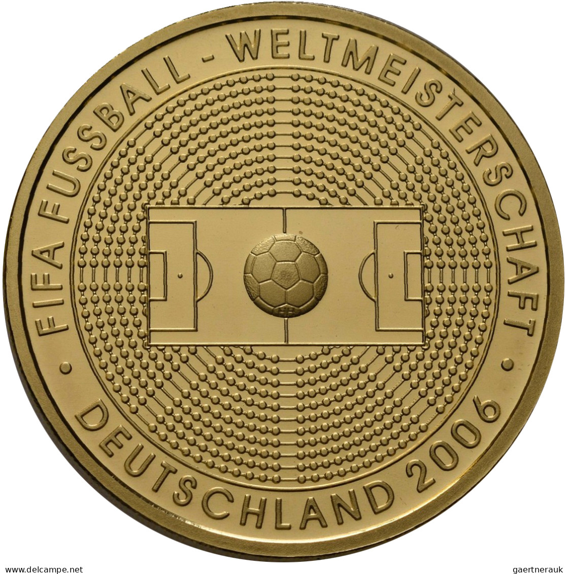 Deutschland - Anlagegold: 100 Euro 2005 Fußball WM 2006 In Deutschland (A), In O - Germania