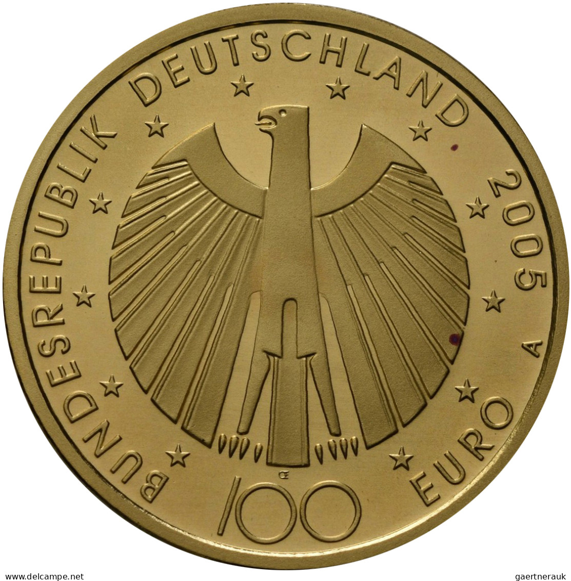 Deutschland - Anlagegold: 100 Euro 2005 Fußball WM 2006 In Deutschland (A), In O - Deutschland