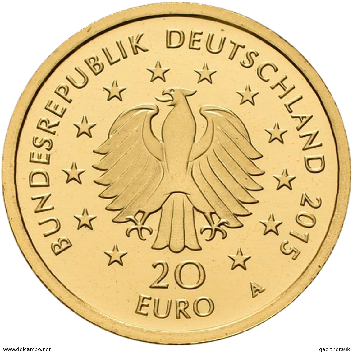 Deutschland - Anlagegold: 20 Euro 2015 Linde A - Berlin. Letzte Ausgabe Aus Der - Deutschland