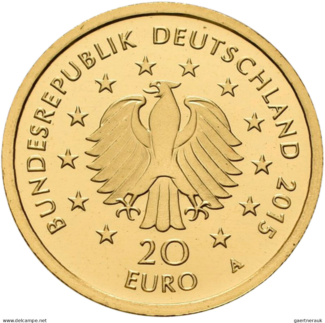 Deutschland - Anlagegold: 20 Euro 2015 Linde A - Berlin. Letzte Ausgabe Aus Der - Germania
