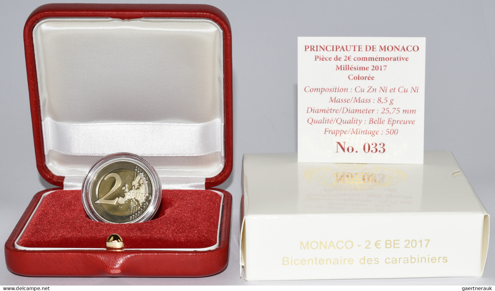 Monaco: Albert II. 2005-,: 2 Euro 2017, 200 Jahre Fürstliche Karabinierskompanie - Mónaco