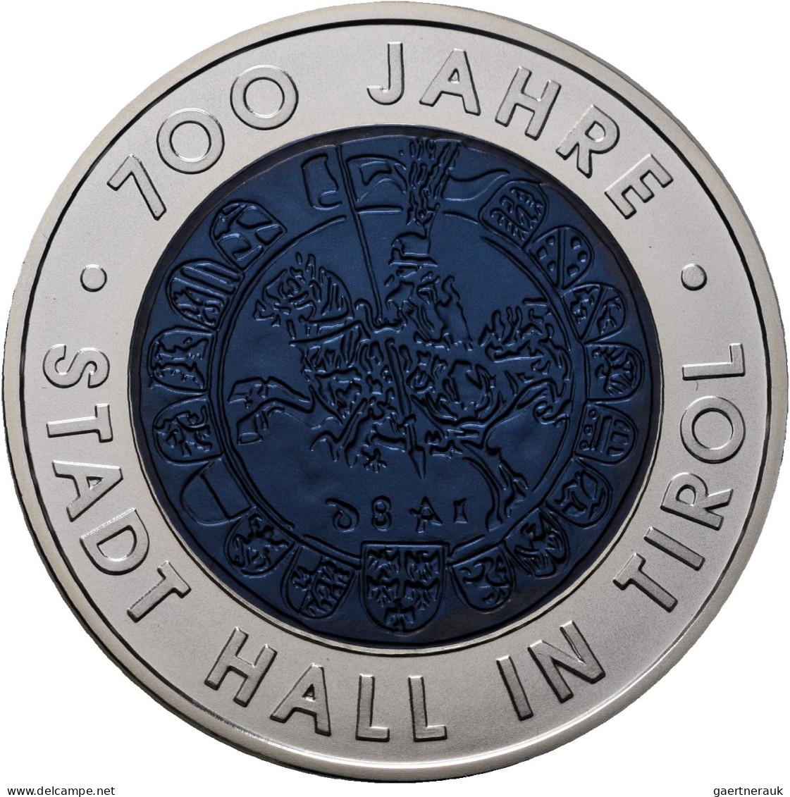 Österreich: 25 Euro 2003 700 Jahre Stadt Hall. Silber-Niob-Legierung. Die Erste - Austria