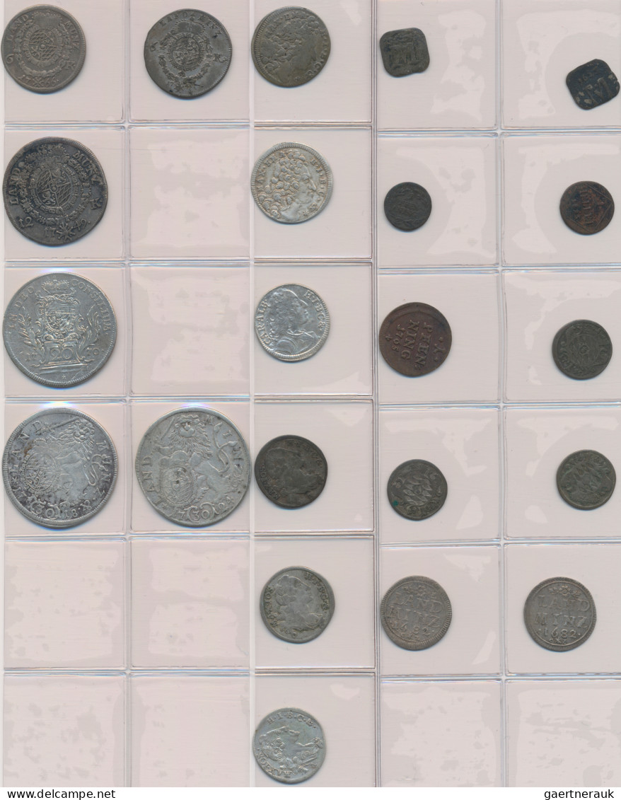 Altdeutschland Und RDR Bis 1800: Bayern: Lot 22 Münzen Des 17ten Und 18ten Jahrh - Sonstige & Ohne Zuordnung