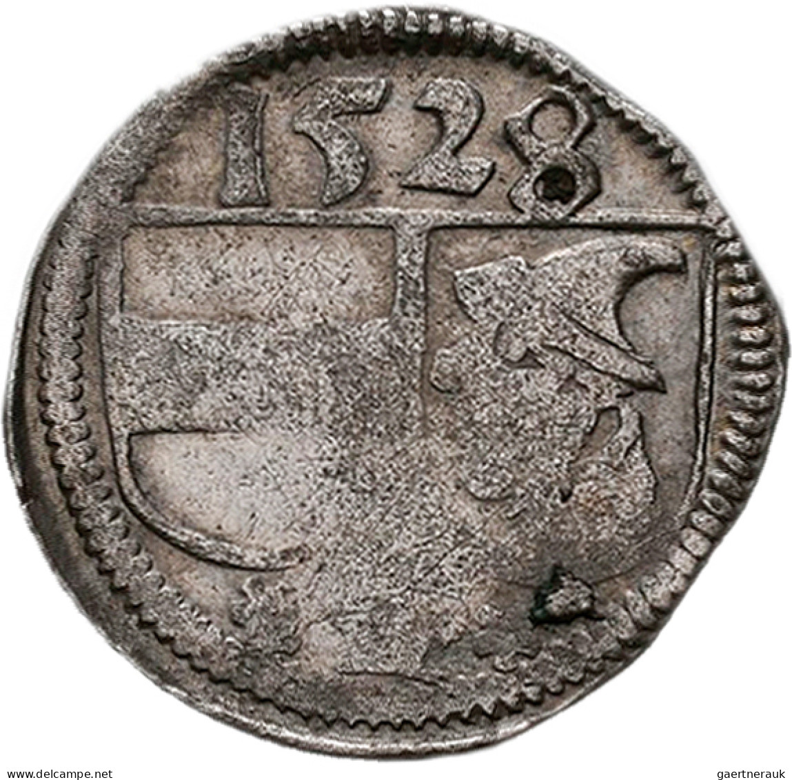 Altdeutschland Und RDR Bis 1800: Leuchtenberg, Einseitiger Pfennig 1528. Schulte - Other & Unclassified