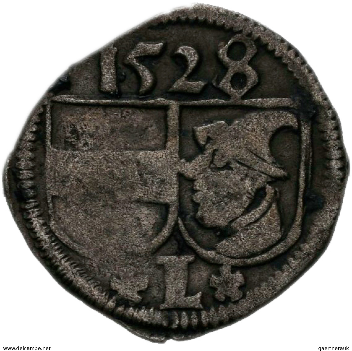 Altdeutschland Und RDR Bis 1800: Leuchtenberg, Einseitiger Pfennig 1528. Schulte - Other & Unclassified