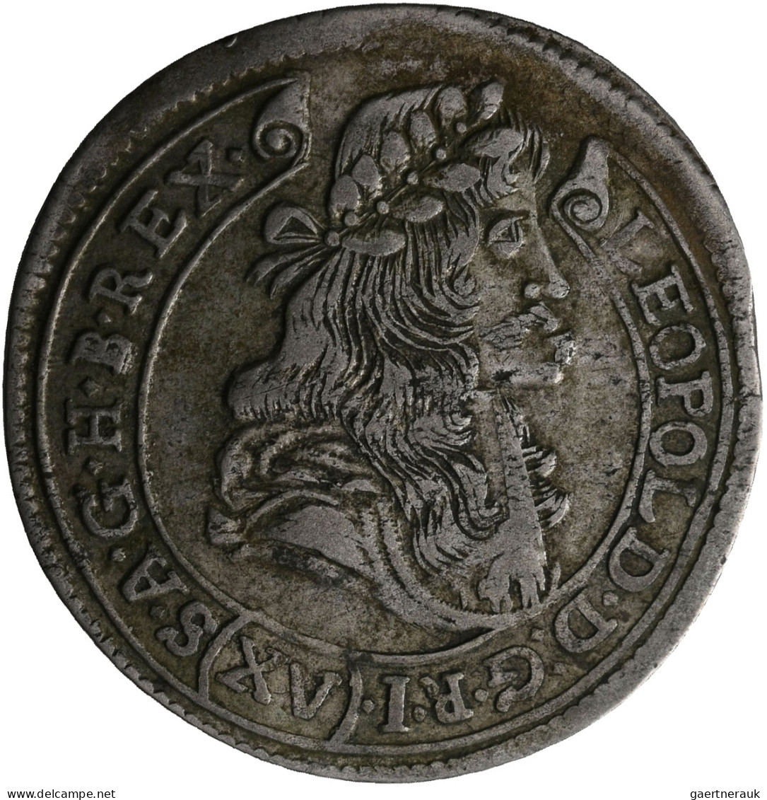 Haus Habsburg: Leopold I. 1657-1705: 15 Kreuzer 1680 KB, Kremnitz, Herinek 1047. - Sonstige – Europa