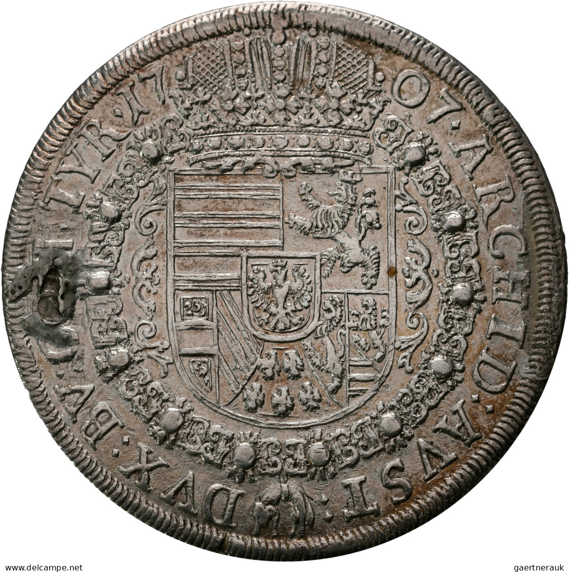 Haus Habsburg: Joseph I. 1705-1711: Taler 1707 Hall (Reichstaler). 28,88 G. Dave - Sonstige – Europa