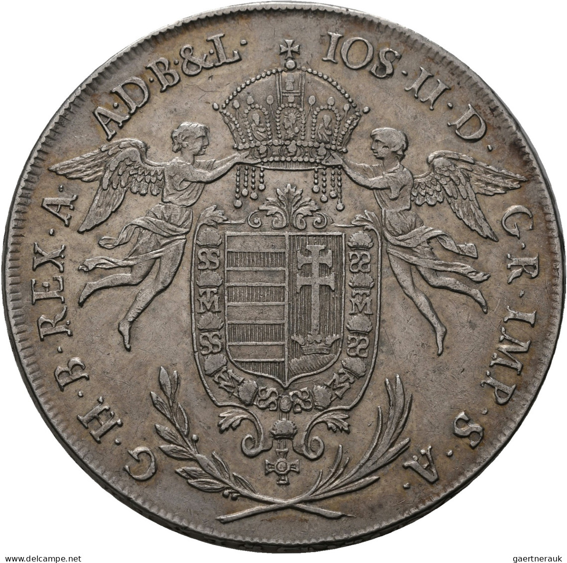 Haus Habsburg: Joseph II. 1765-1790: Taler 1786 B. Kremnitz, 28,01 G, Davenport - Otros – Europa