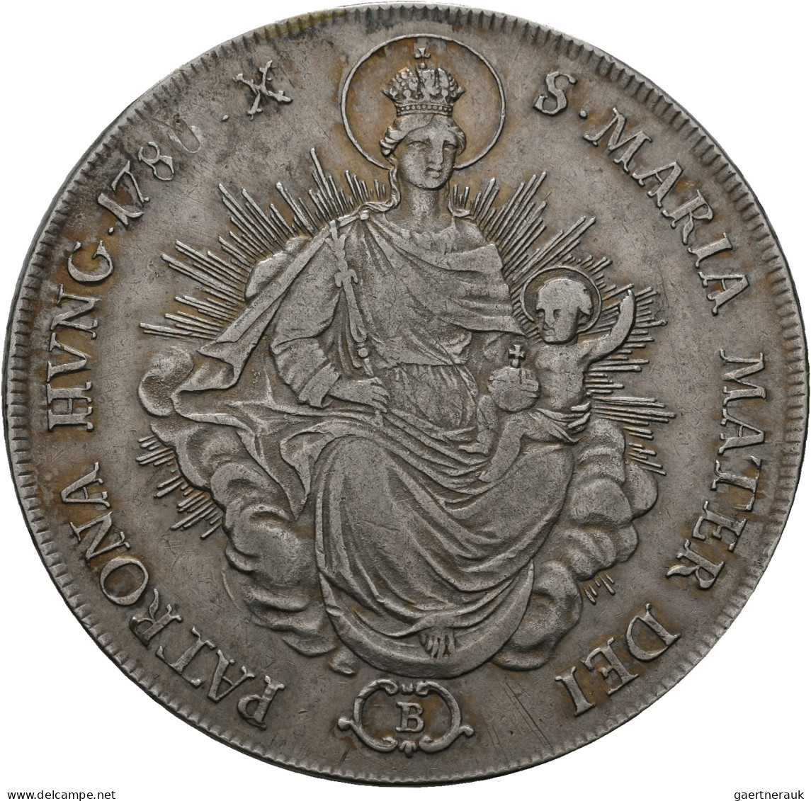 Haus Habsburg: Joseph II. 1765-1790: Taler 1786 B. Kremnitz, 28,01 G, Davenport - Otros – Europa