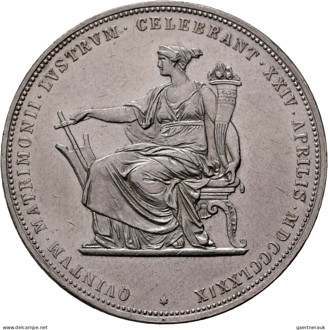 Haus Habsburg: Franz Joseph I. 1848-1916: Doppelgulden / 2 Gulden 1879, Zur Silb - Andere - Europa