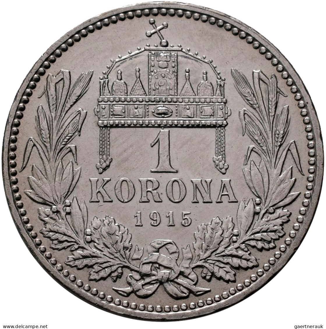 Haus Habsburg: Franz Joseph I. 1848-1916: 1 Korona 1896 / Jahrtausendfeier (Mill - Altri – Europa