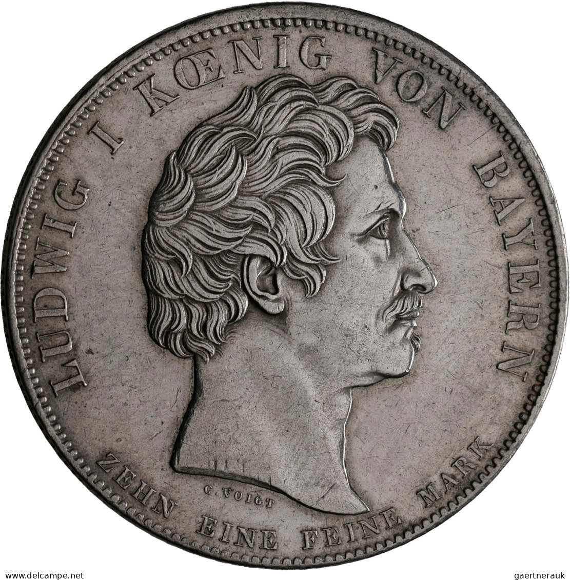 Bayern: Ludwig I. 1825-1848: Taler 1834 (Geschichtstaler), Landtag, AKS 130, Jae - Altri & Non Classificati