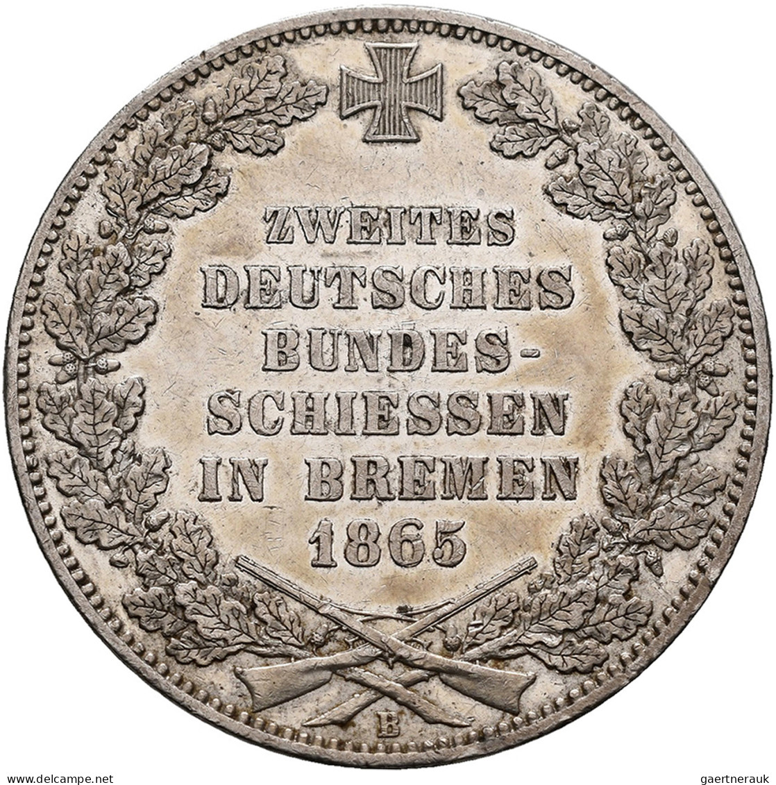 Bremen: Freie Hansestadt: Taler 1865 (Gedenktaler), Auf Das Zweite Deutsche Bund - Otros & Sin Clasificación