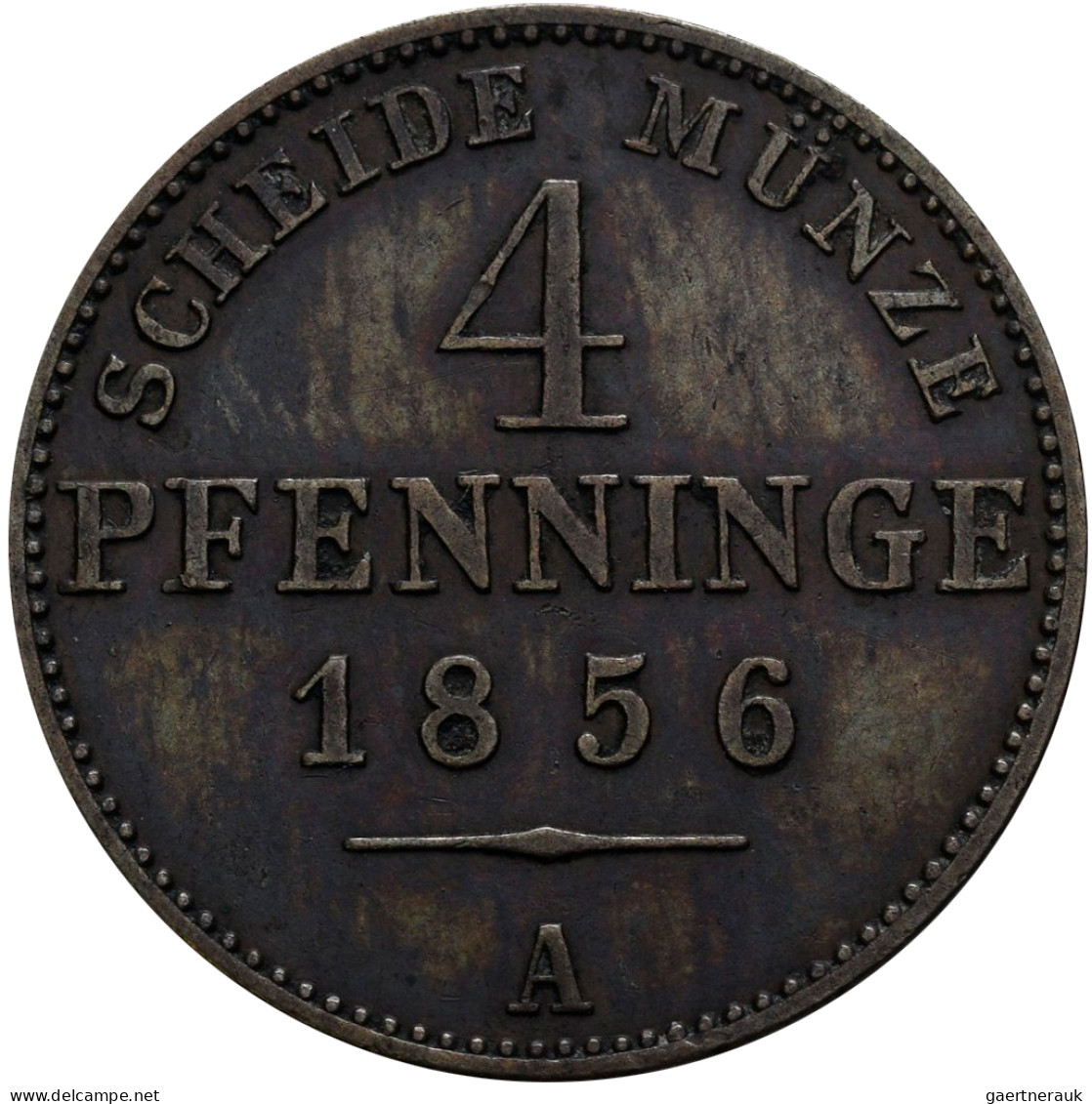 Preußen: Friedrich Wilhelm IV. 1840-1861: 4 Pfennige 1856 (AKS 89) Plus 2 Pfenni - Sonstige & Ohne Zuordnung