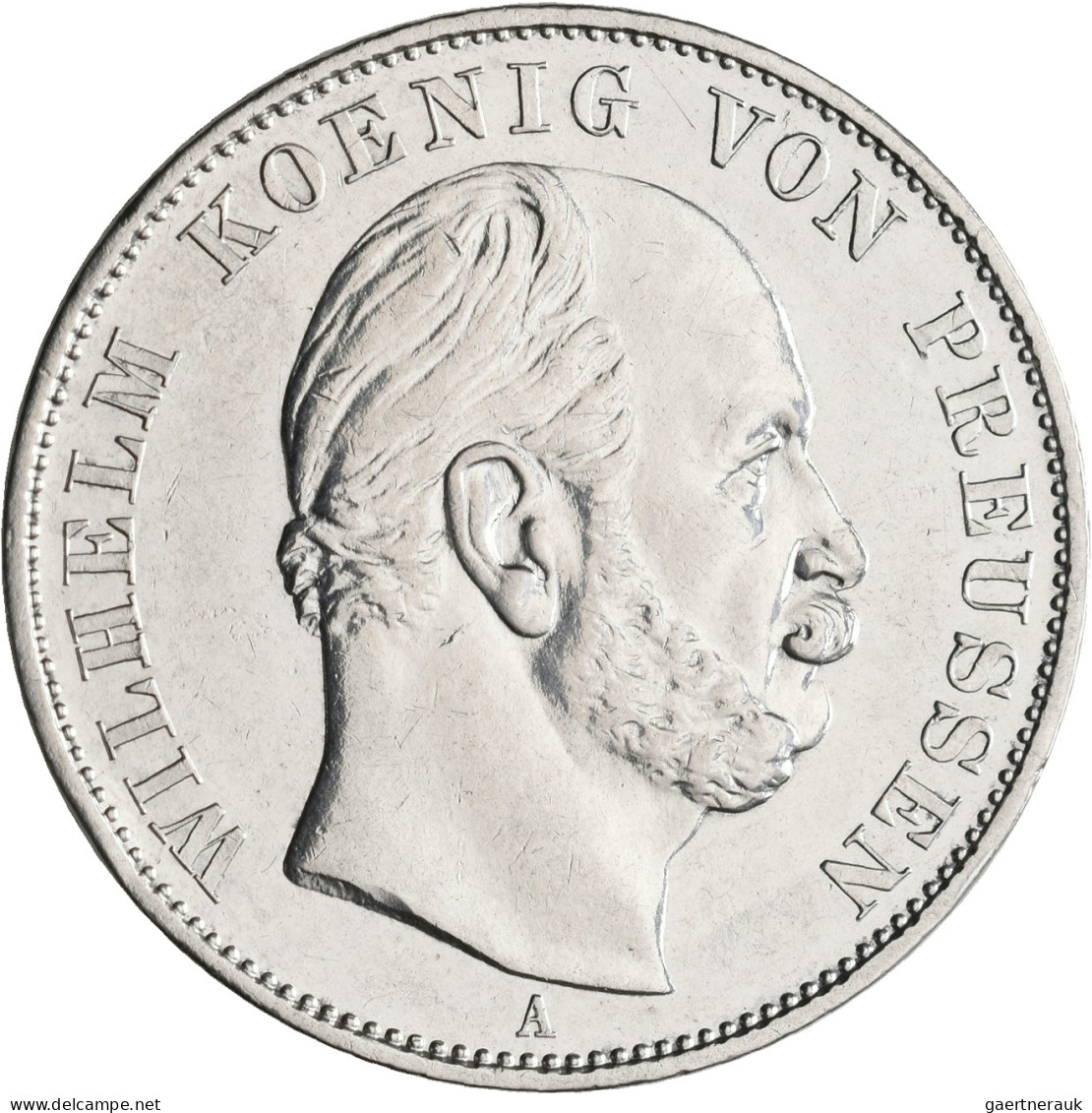 Preußen: Wilhelm I. 1861-1888: Taler 1861 (Krönungstaler) Wilhelm Mit Augusta, A - Andere & Zonder Classificatie