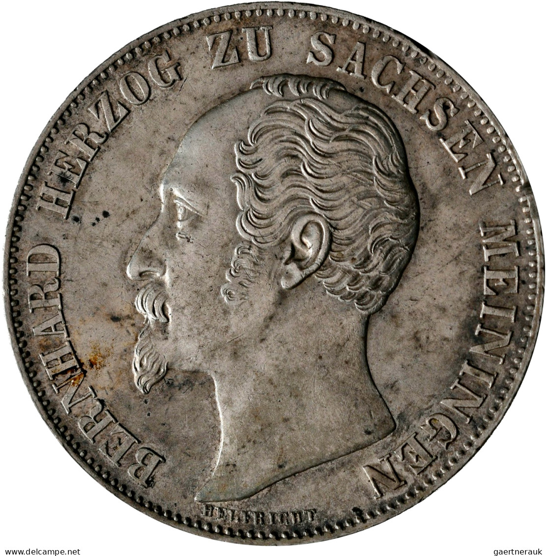 Sachsen-Meiningen: Bernhard II. Erich Freund 1803-1866: Doppelgulden 1854 (Zwey - Altri & Non Classificati