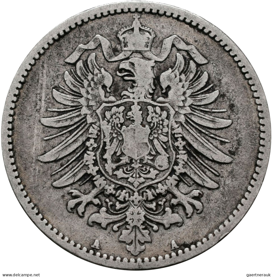 Umlaufmünzen 1 Pf. - 1 Mark: 1 Mark 1879 A, Jaeger 9. Besserer Jahrgang, Nur In - Taler & Doppeltaler