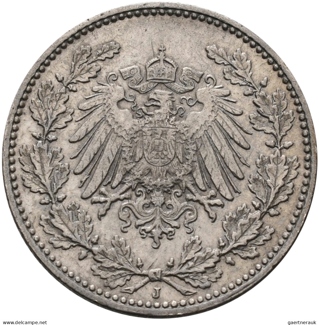 Umlaufmünzen 1 Pf. - 1 Mark: 50 Pfennig 1900 J, Jaeger 15. Kleine Kratzer, Vorzü - Taler En Doppeltaler