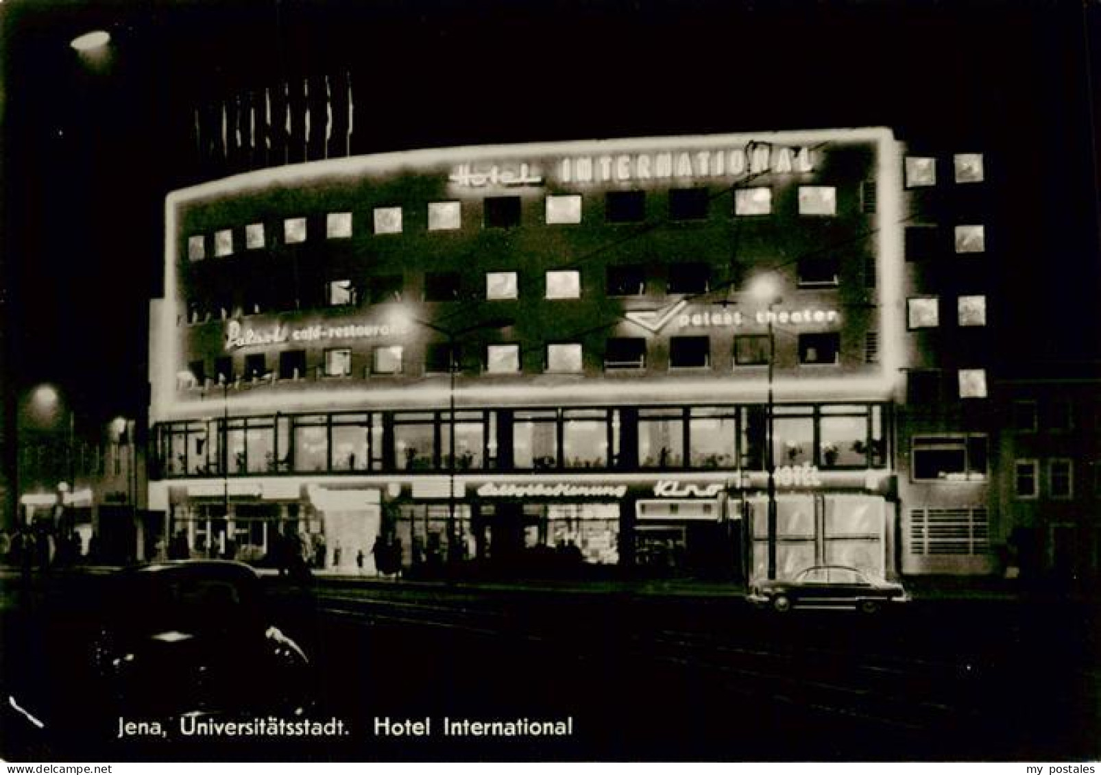 73887624 Jena  Thueringen Hotel International Bei Nacht  - Jena