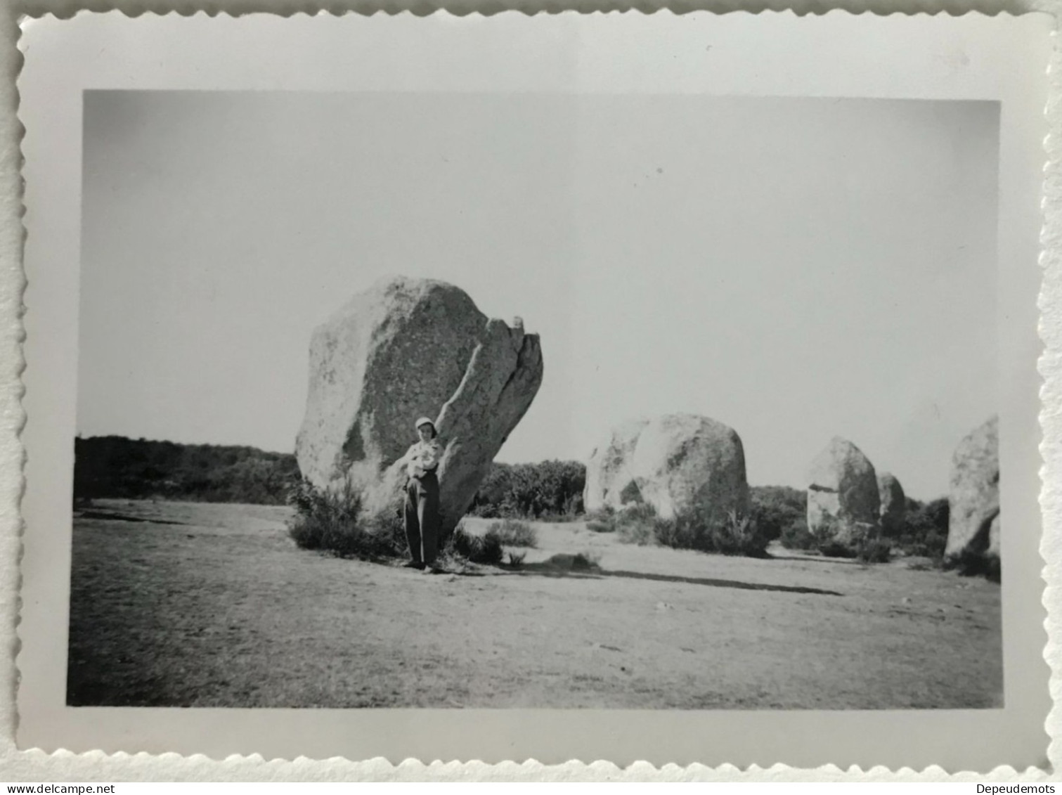 Photo Ancienne - Snapshot - CARNAC - Alignement Menhir Dolmen - BRETAGNE - Lieux