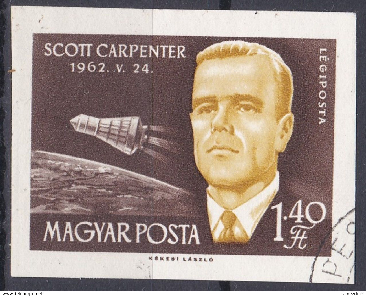 Hongrie Poste Aérienne 1962 ND Scott Carpenter   (A19) - Oblitérés