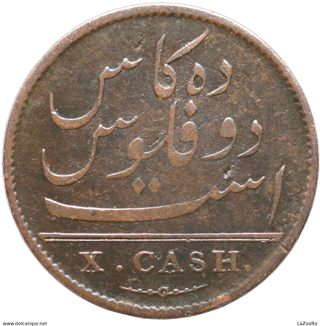 LaZooRo: British India Madras 10 Cash 1803 F / VF - Colonie