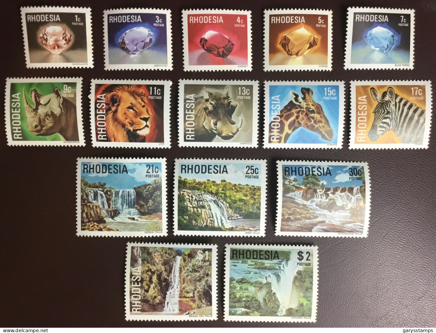 Rhodesia 1978 Definitives Set Animals MNH - Rhodesien (1964-1980)