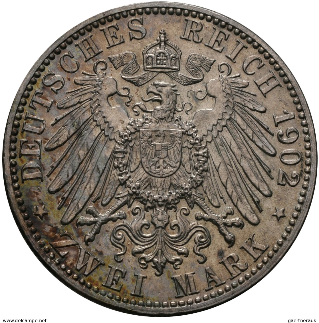 Baden: Friedrich I. 1852-1907: 2 Mark 1902, 50-jähriges Regierungsjubiläum, Jaeg - Taler Et Doppeltaler