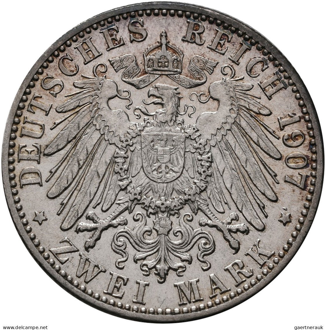 Baden: Friedrich I. 1852-1907: 2 Mark 1902, 50-jähriges Regierungsjubiläum, Jaeg - Taler Et Doppeltaler