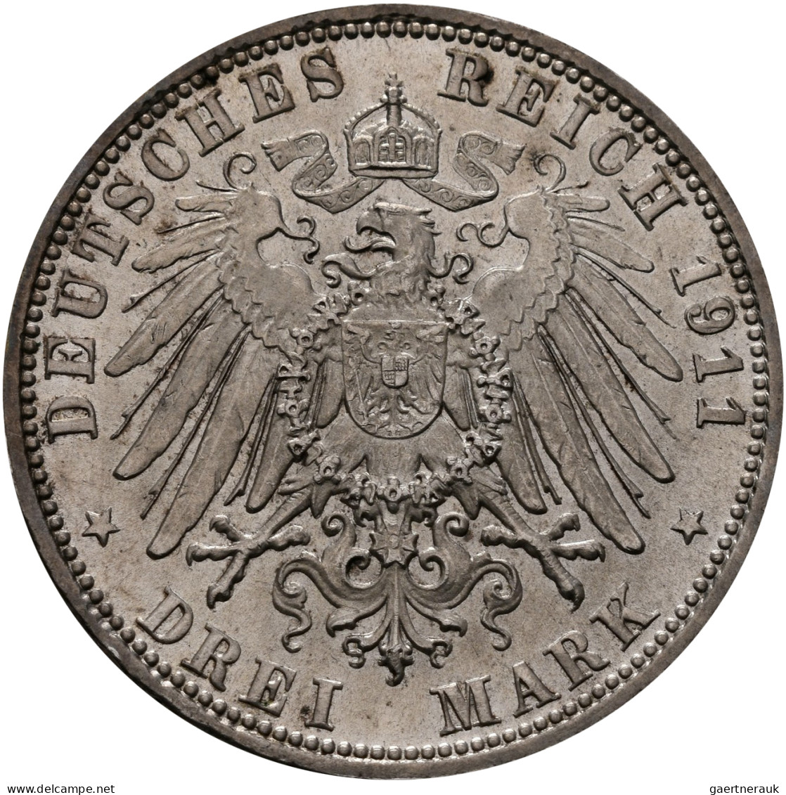 Bayern: Luitpold 1886-1912: Set 2 Und 3 1911 D, Zum 90. Geburtstag Und 25-jährig - Taler Et Doppeltaler