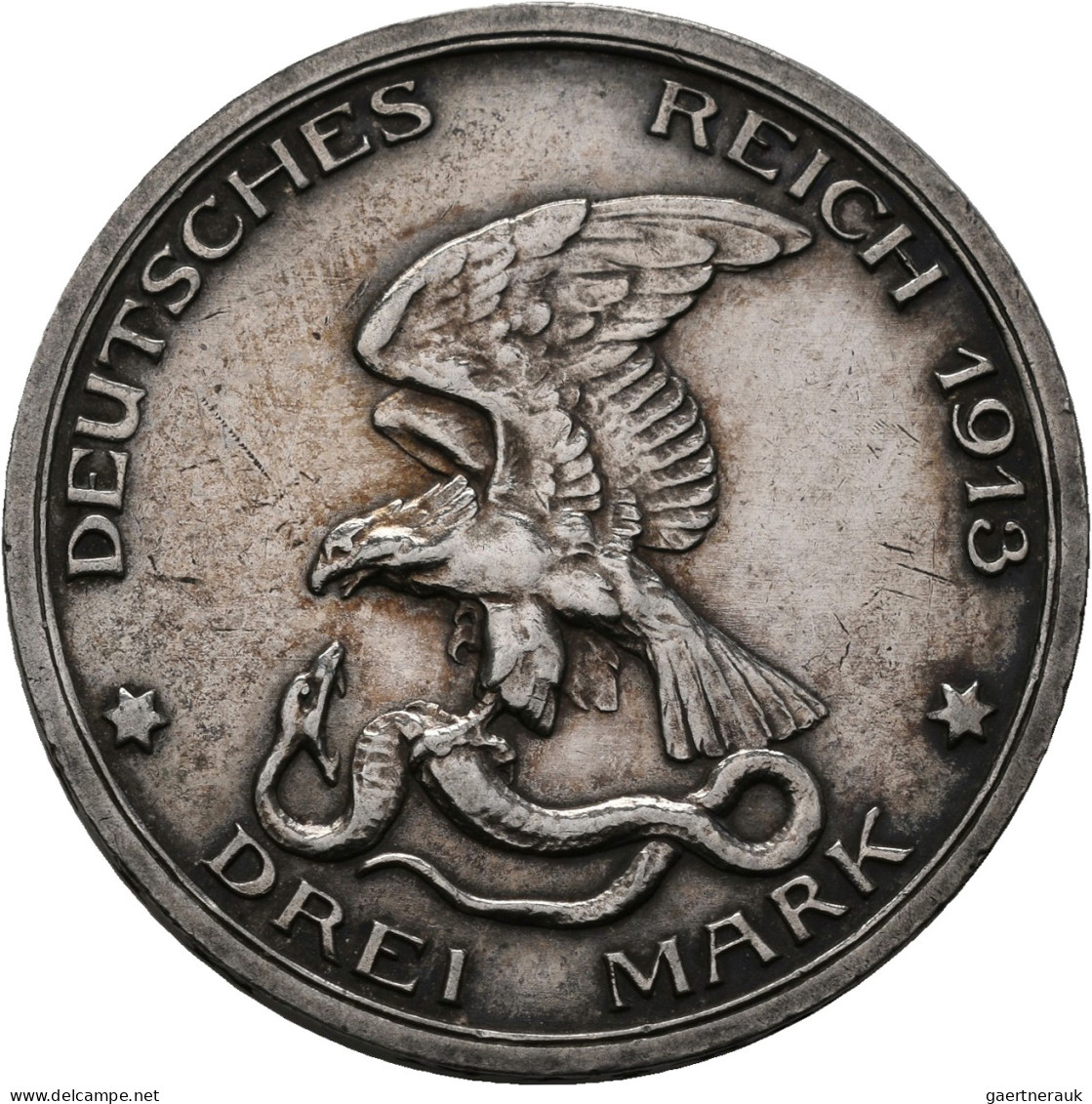 Preußen: Wilhelm II. 1888-1918: 2 Mark Und 3 Mark 1913 (J. 109 + J. 110), 100-Ja - Taler Et Doppeltaler