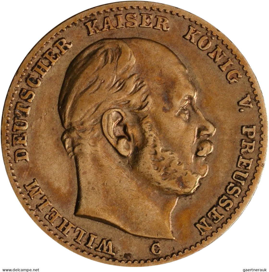 Preußen - Anlagegold: Wilhelm I. 1861-1888: 10 Mark 1873 C, Jaeger 242. 3,93 G, - 5, 10 & 20 Mark Or