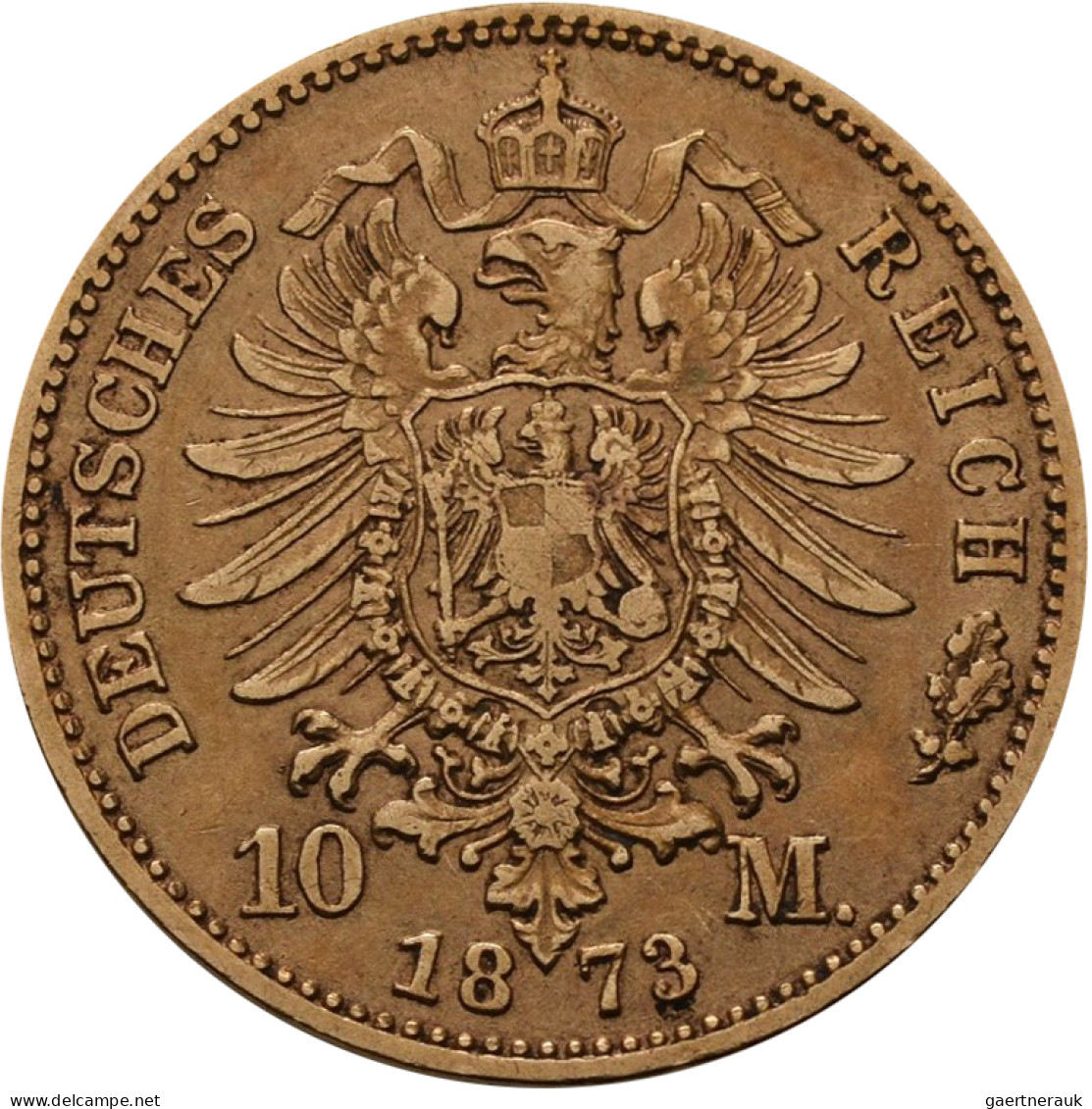 Preußen - Anlagegold: Wilhelm I. 1861-1888: 10 Mark 1873 C, Jaeger 242. 3,93 G, - 5, 10 & 20 Mark Or