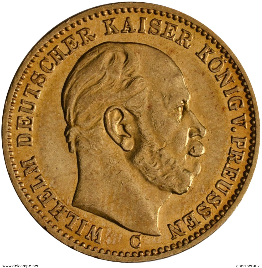 Preußen - Anlagegold: Wilhelm I. 1861-1888: 20 Mark 1872 C. Jaeger 243. 7,94 G, - 5, 10 & 20 Mark Goud