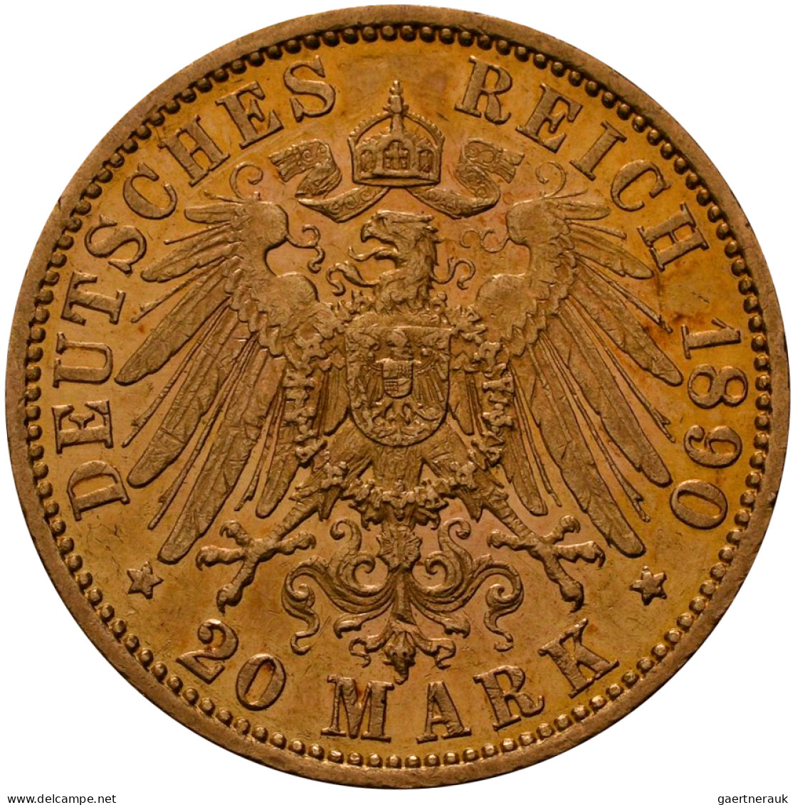 Preußen - Anlagegold: Friedrich III. 1888: 20 Mark 1888 A, Jaeger 248. Dabei Noc - 5, 10 & 20 Mark Goud