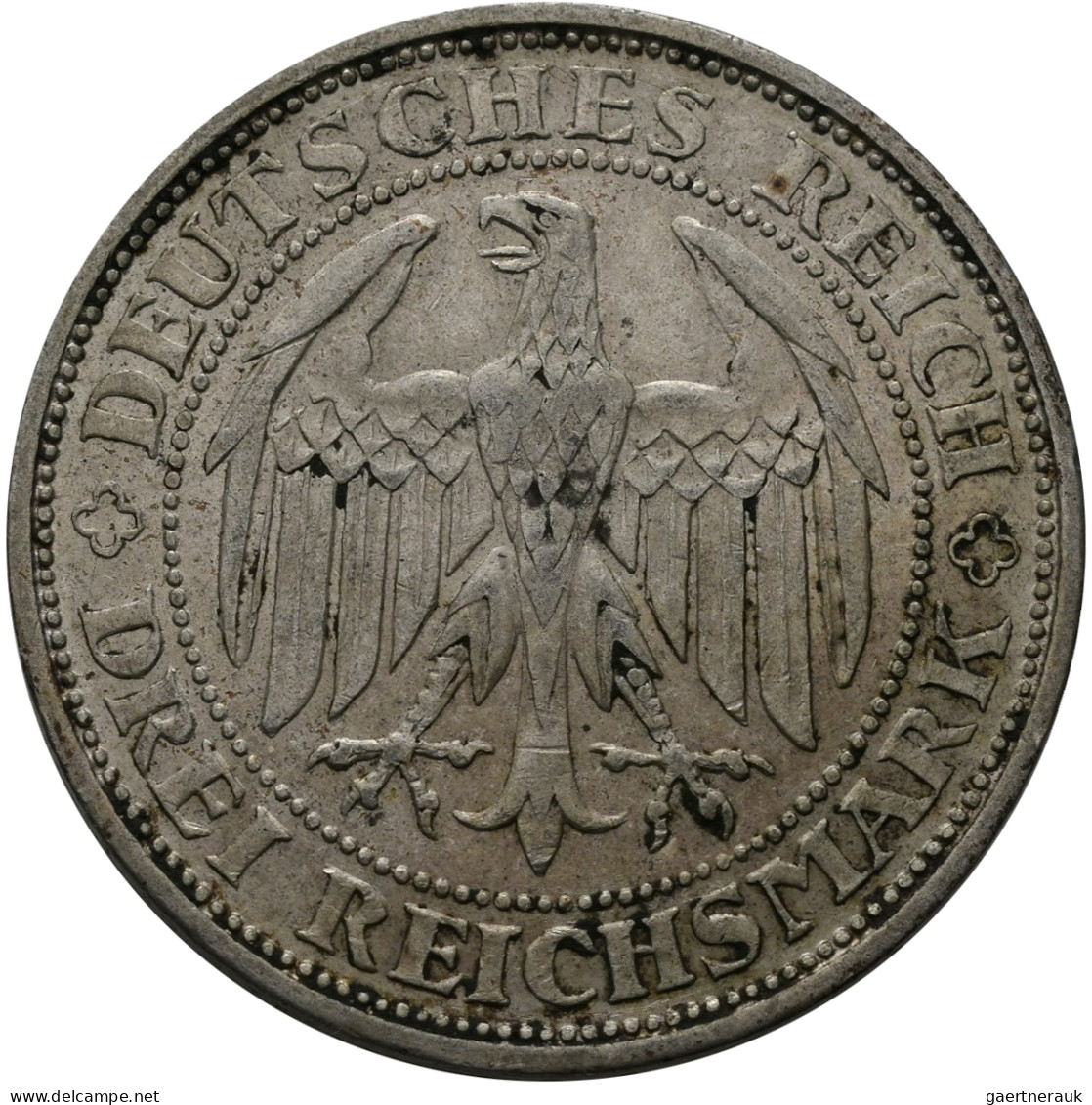 Weimarer Republik: Lot 2 Stück; 3 Reichsmark 1929 E, Stadt Meißen (J. 338) Und 3 - Sonstige & Ohne Zuordnung