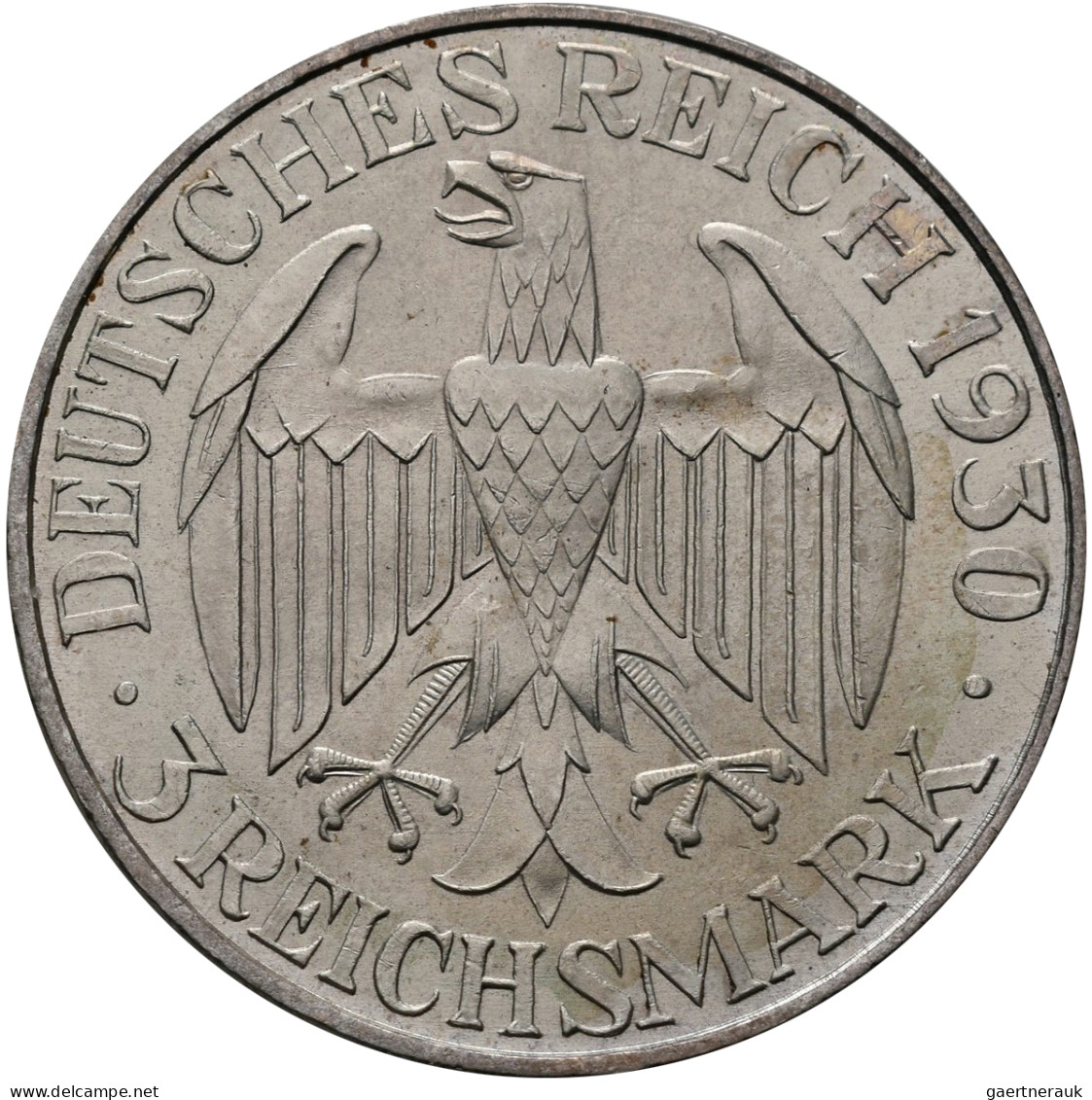 Weimarer Republik: Lot 2 Stück; 3 Reichsmark 1929 E, Stadt Meißen (J. 338) Und 3 - Altri & Non Classificati