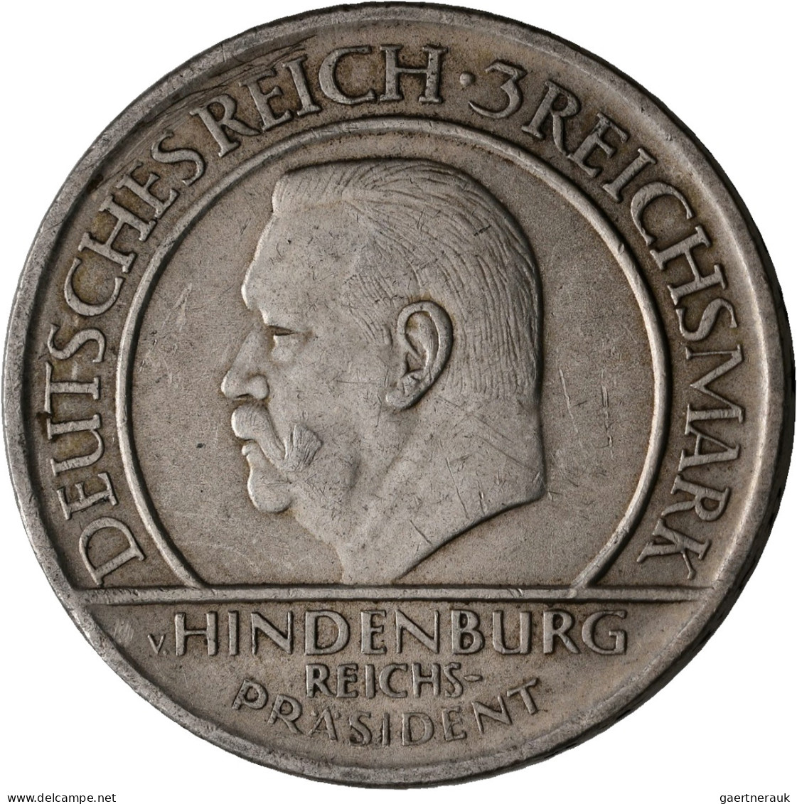 Weimarer Republik: 3 Reichsmark 1929 A (J. 340) + 5 Reichsmark 1929 D (J. 341), - Andere & Zonder Classificatie