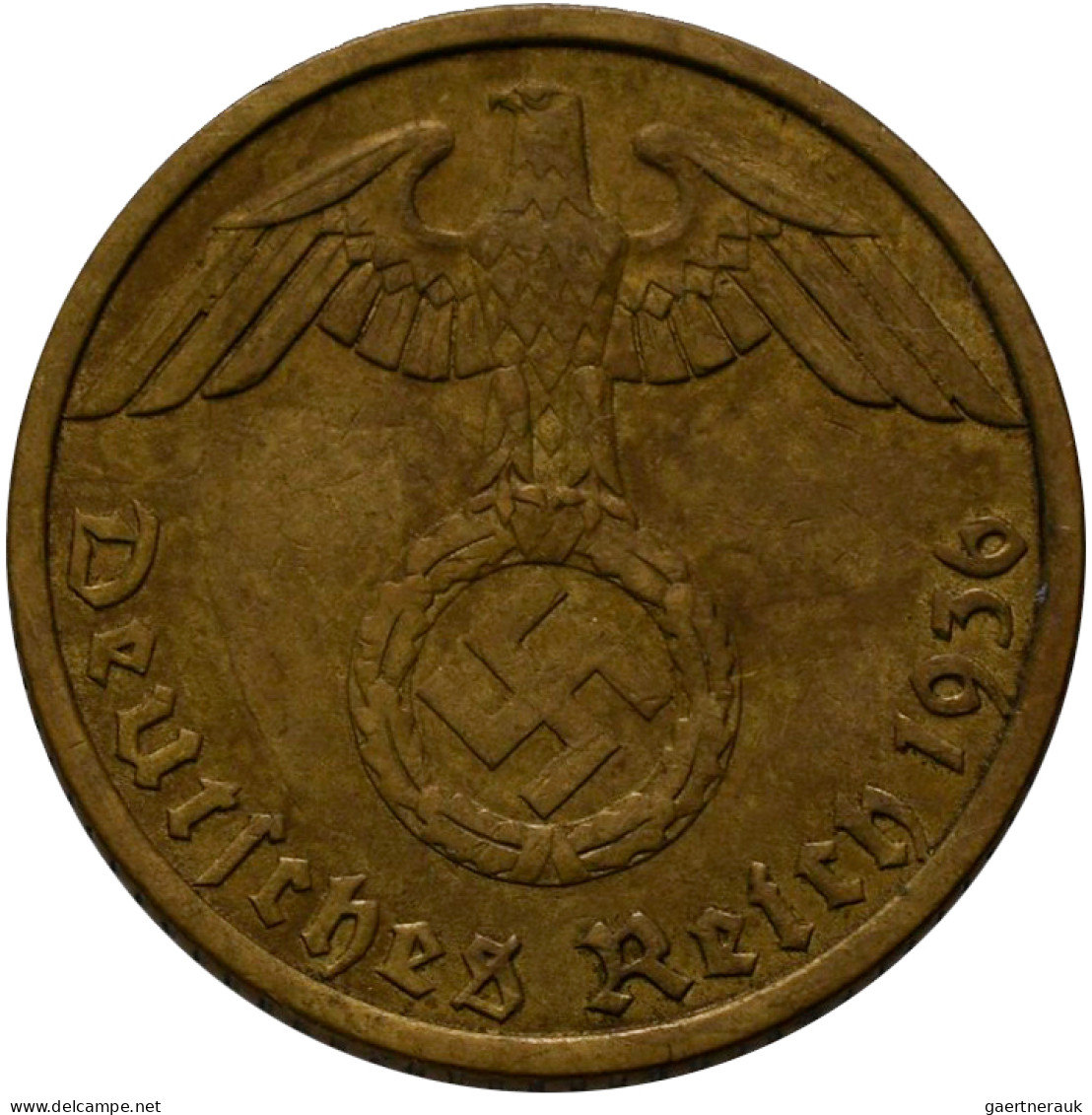 Drittes Reich: 5 Reichspfennig 1936 A + D , Jaeger 363, Seltener Jahrgang, Sehr - Altri & Non Classificati