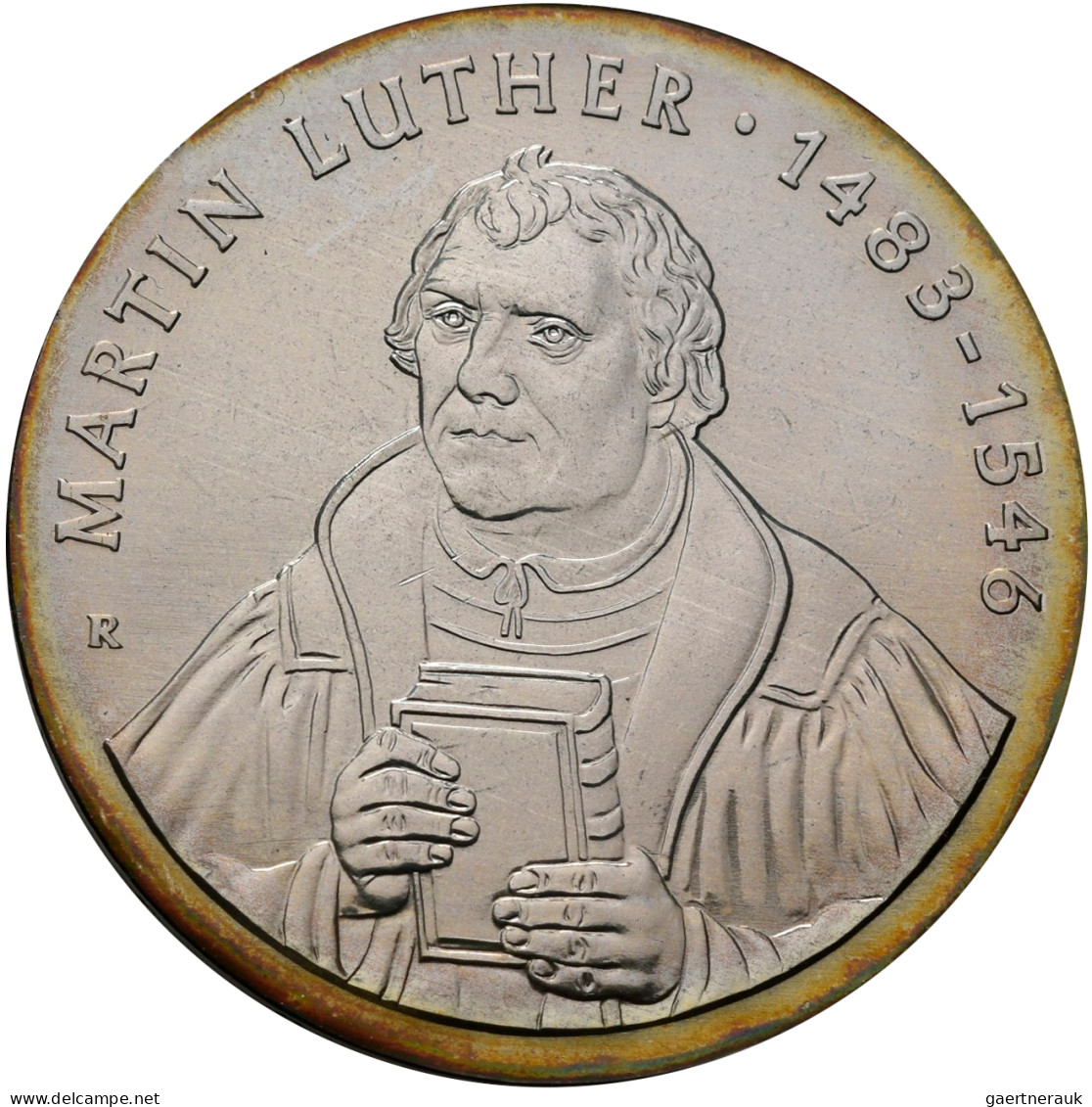 DDR: Themensatz 1983 Martin Luther-Ehrung Der DDR; 20 Mark 1983 Luther. 5 Mark 1 - Other & Unclassified