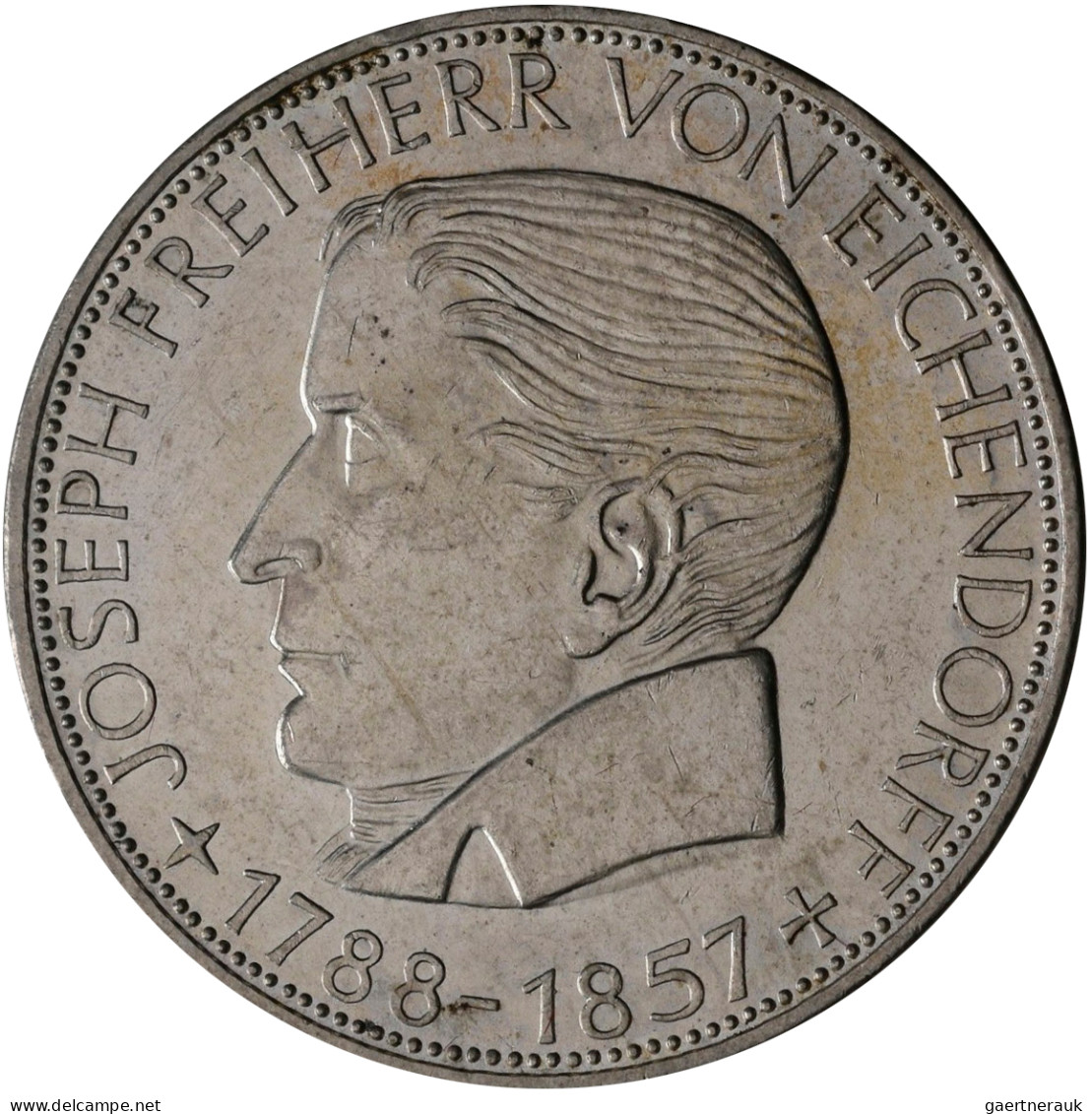 Bundesrepublik Deutschland 1948-2001: Lindnerbox mit 43 x 5 DM Gedenkmünzen der