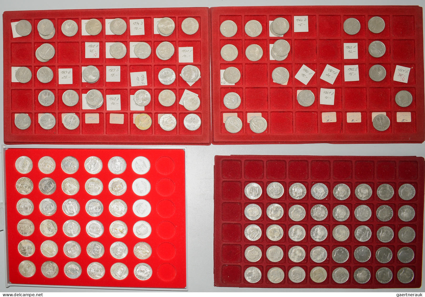 Bundesrepublik Deutschland 1948-2001: Lot Mit 36 X 5 DM Silber Gedenkmünzen Der - Sonstige & Ohne Zuordnung