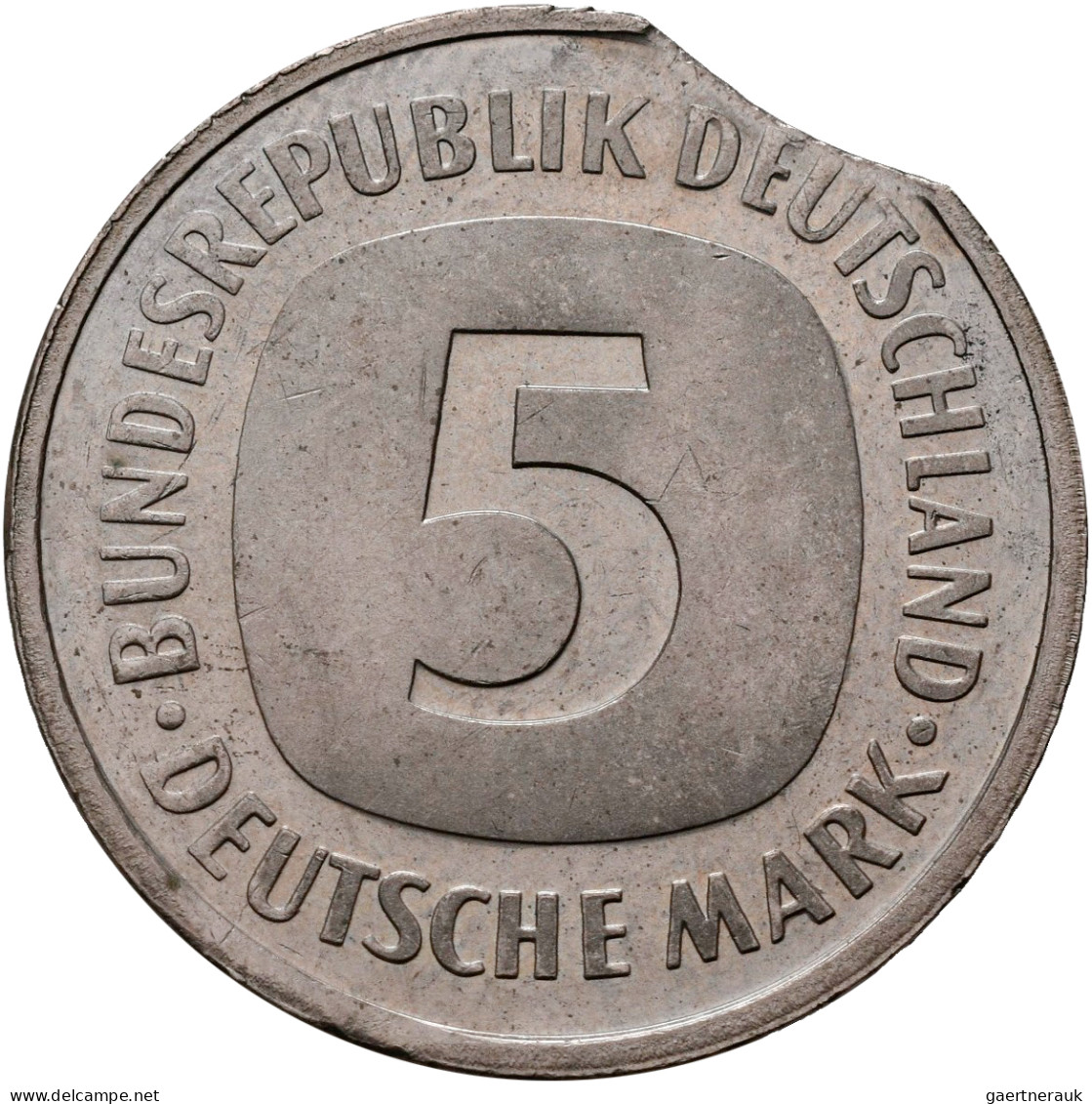 Proben & Verprägungen: Deutschland, DM: Lot 3 Stück, Dabei 5 DM 1992 F Umlaufmün - Specimen