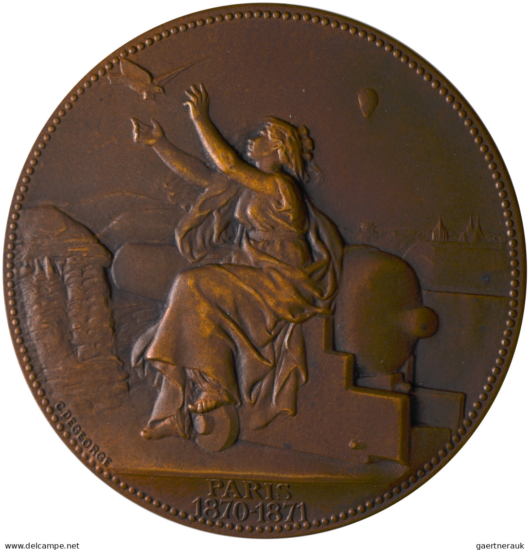 Medaillen Alle Welt: Frankreich: Bronzemedaille O. J. (1881) V. Charles Jean Mar - Sin Clasificación