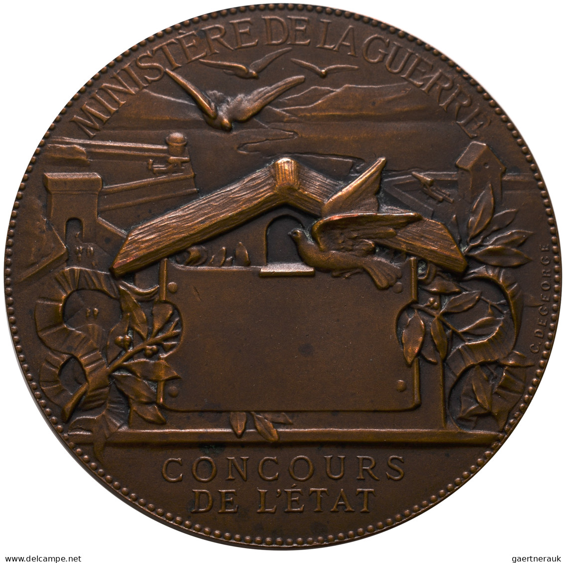 Medaillen Alle Welt: Frankreich: Bronzemedaille O. J. (1881) V. Charles Jean Mar - Zonder Classificatie