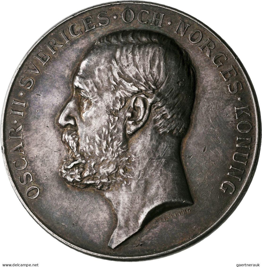 Medaillen Alle Welt: Schweden, Oskar II. 1872-1907: Silbermedaille O.J. Von A. L - Non Classés