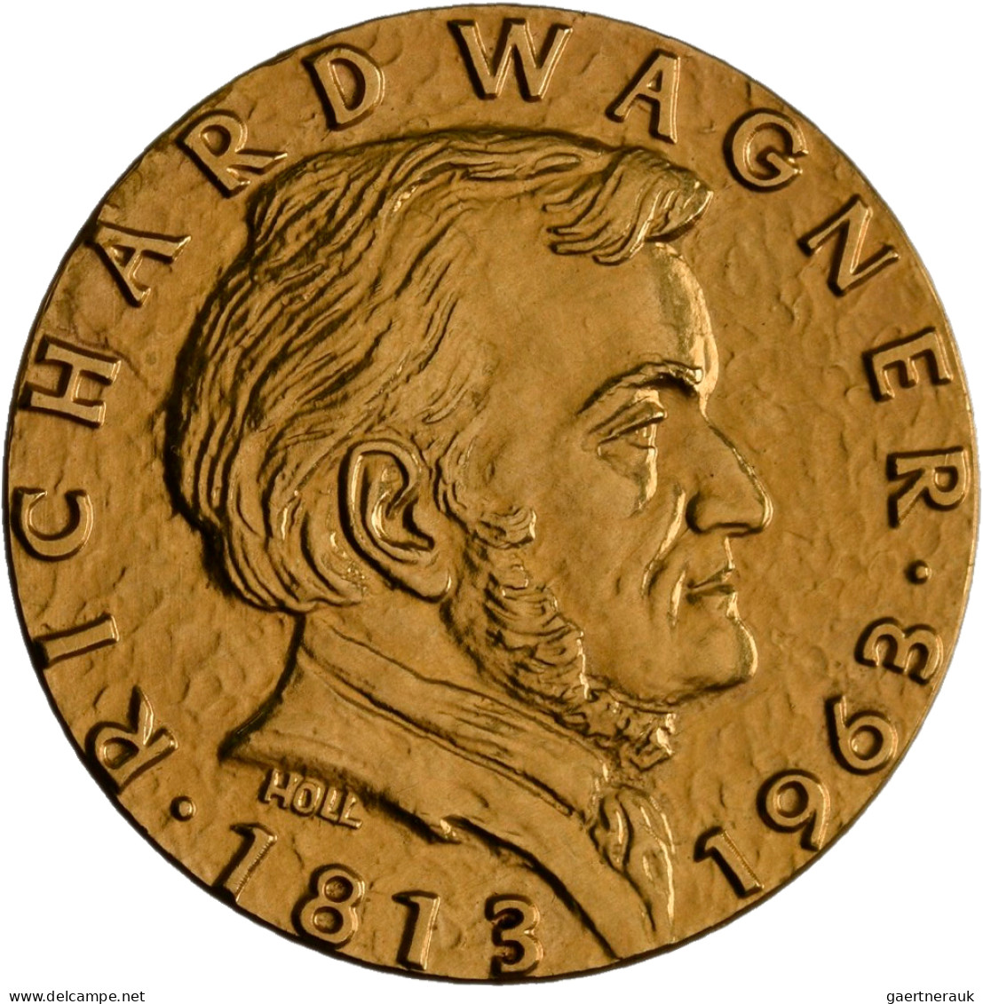 Medaillen Deutschland - Personen: Wagner, Richard: Goldmedaille (ca. 14g) Mit Ra - Altri & Non Classificati