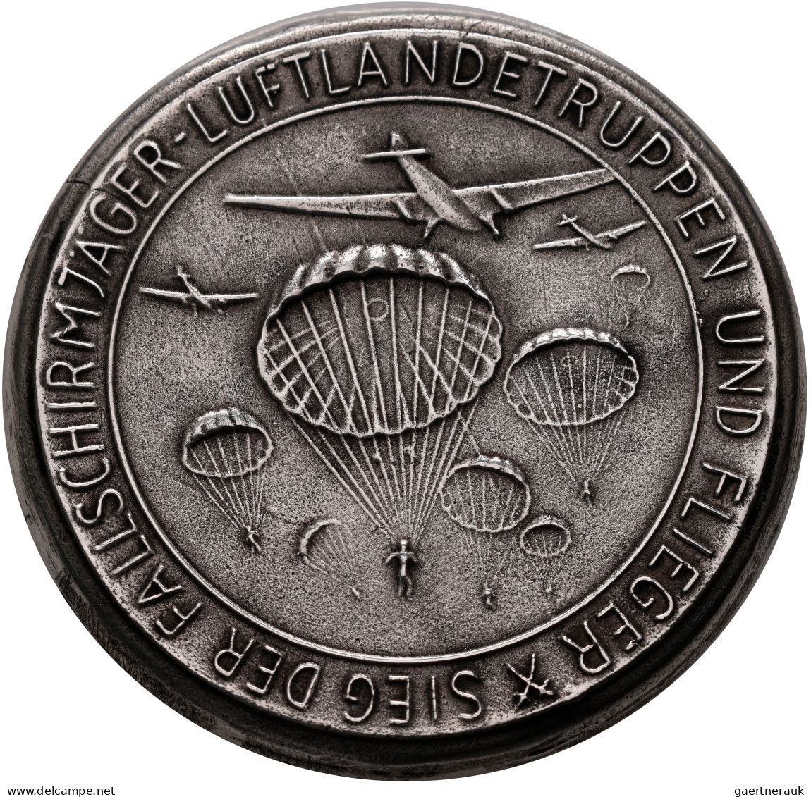 Medaillen Deutschland - Geographisch: Drittes Reich 1933-1945: Silber-Gußmedaill - Otros & Sin Clasificación