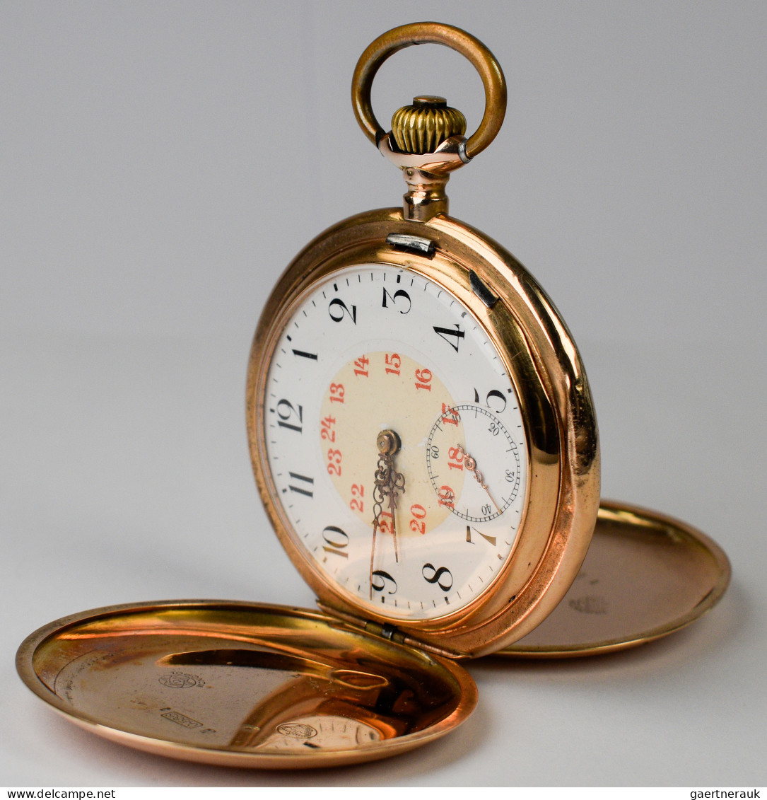 Uhren: Savonette Sprungdeckel Taschenuhr MONOPOL, Ca. 1891. 3 Deckel, Davon 2 De - Andere & Zonder Classificatie